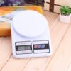 white digital weighing scale for baking measurements
