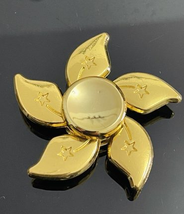 floral gold fidget spinner