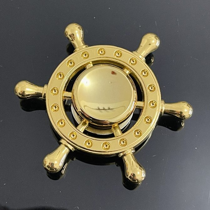 wheels gold fidget spinner