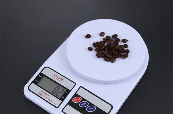 sample of a digital measurement from an electronic weighing scale