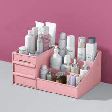 Modern makeup drawer for beauty and personal care items