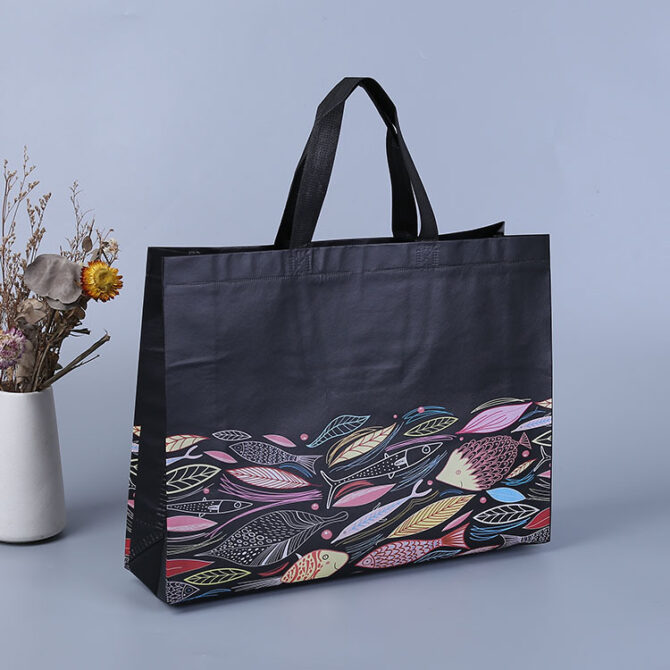 black souvenir gift bag