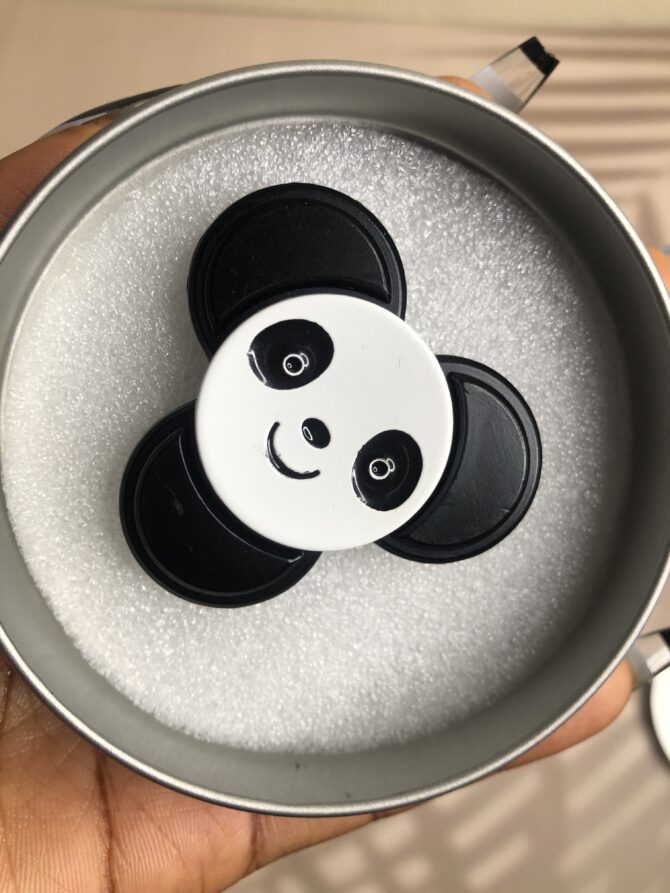 black and white Panda fidget spinner