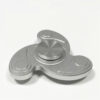 silver metallic fidget spinner