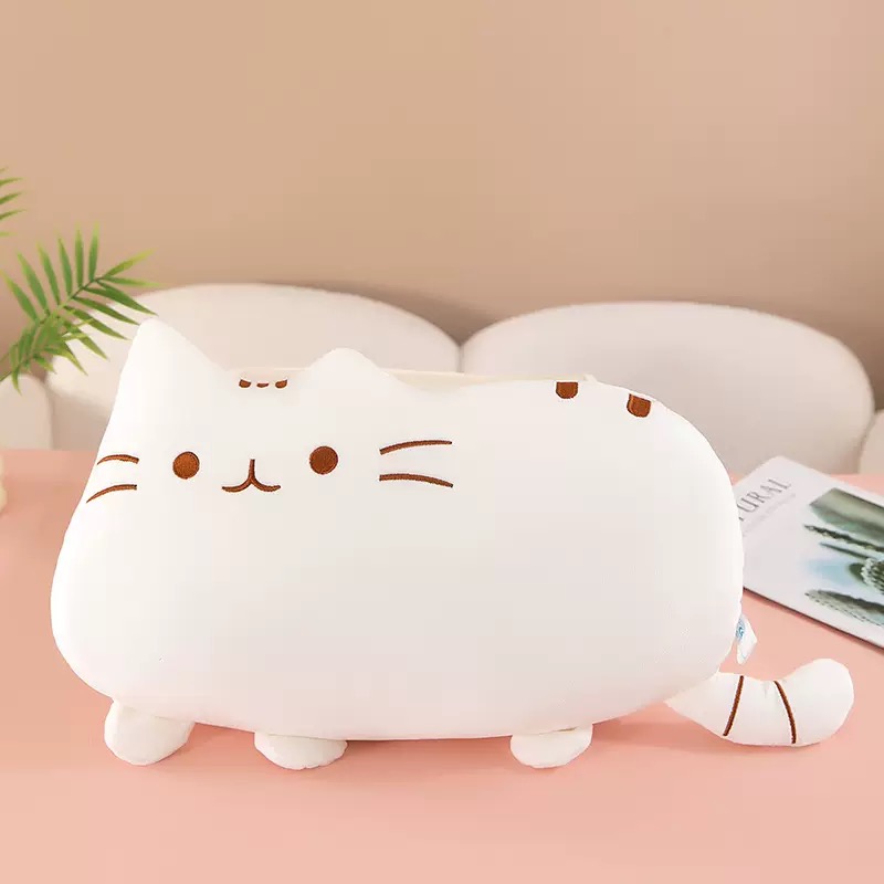 white plushie throw pillow
